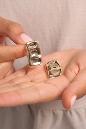 Heliophilia Silver Pendientes de Oro con Recubrimiento de Laca